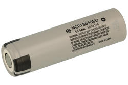 Rechargeable battery; Li-Ion; NCR18650BD; 3,6V; 3120mAh; 18,6x65,2mm; Panasonic; without PCM protection