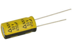 Capacitor; Low Impedance; electrolytic; 470uF; 50V; NXH50VB470M 10x20; diam.10x20mm; 5mm; through-hole (THT); bulk; Samyoung; RoHS