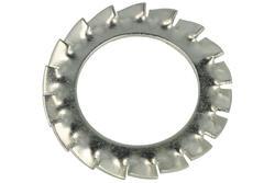 PAd; M18X29; M18; 2,8mm; galvanised steel; 6mm; externally serrated