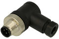 Plug; L-KLS15-M12 A-TR104-PG7; M12-4p; 4 ways; angled 90°; screw; 0,25mm2; for cable; black; IP67; 4A; 250V; KLS; RoHS