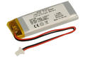 Rechargeable battery; Li-Po; 501745; 3,7V; 360mAh; 5,0x17x45mm; PCM protection; SHR-02V-S-B socket with cable; AKYGA
