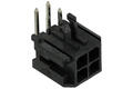 Plug; MicroFit; MFW-04; 4 ways; 2x2; angled 90°; 3,00mm; through hole; latch; 5A; 250V; RoHS; MX43045