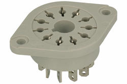 Relay socket; GOP11; panel mounted; grey; without clamp; Relpol; RoHS; Compatible with relays: R15 3P