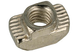 Nut; TNUT M4; M4; 4,3mm; 4,3mm; galvanised steel; 10,5x6mm; hammer type