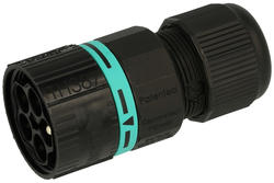 Connector; Teetube; THB.387.A5A; 5 ways; straight; screw; 0,25÷1,5mm2; 12mm; for cable; screwed; IP68; 17,5A; 400V; Techno; RoHS