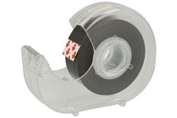 Tape; magnetic; TM 19/5; 5m; 19mm; 0,3mm; black; self-adhesive