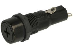 Fuse socket; 5260; diam.5x20mm; panel mounted; 10A; 250V AC; KLS; RoHS