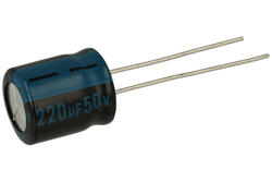 Kondensator; elektrolityczny; 220uF; 50V; TK; JTK227M050T1GMH1CL; fi 10x12,5mm; 5mm; przewlekany (THT); taśma; Jamicon; RoHS