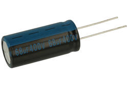 Kondensator; elektrolityczny; 68uF; 400V; TK; TKR680M2GKDFM; fi 16x35,5mm; 7,5mm; przewlekany (THT); luzem; Jamicon; RoHS