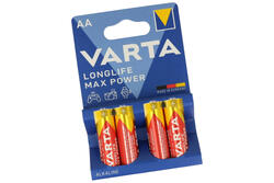 Battery; alkaline; LR06 AA Max Power; 1,5V; blister; fi 14,5x49,2mm; VARTA; R6 AA