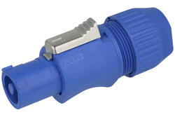 Plug; loudspeaker; WAC3FCA; 3 ways; straight; for cable; blue; screw; IP65; Weipu; RoHS