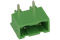 Terminal block; pluggable; 2EDGRC-7.5-02P-14-00A(H); 2 ways; R=7,50mm; 8,2mm; 20A; 400V; through hole; angled 90°; screwless; PCB; green; Degson; RoHS