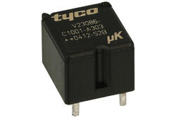 Przekaźnik; elektromagnetyczny samochodowy; V23086-C1001-A403; 12V; DC; 1 styk przełączny; 20A; 16V DC; do druku (PCB); 0,55W; Tyco Electronics; RoHS