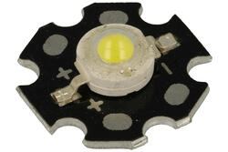 Power LED; EK3W3EAF-1; white; 168lm; 120°; star; 3,6V; 800mA; 3W; (cold) 6500K; surface mounted