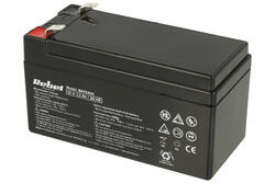Rechargeable battery; lead-acid; maintenance-free; LP1.3-12; 12V; 1,3Ah; 97x43x53(58)mm; connector 4,8 mm; Rebel; 0,59kg