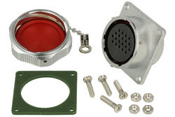 Socket; WY28K20ZZ1; 20 ways; solder; 0,75mm2; 10,5-12,5mm; WY28; for panel with bracket; IP67; 5A; 400V; Weipu; RoHS