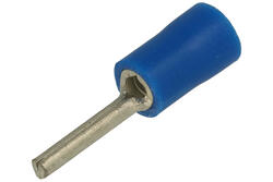 Connector; 1,9 mm; wire pin; insulated; KBB1,9; blue; straight; for cable; 1÷2,5mm2; crimped; 1 way