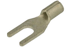 Cord end terminal; M3; fork; uninsulated; KWN1-3; straight; for cable; 0,5÷1,5mm2; tinned; crimped