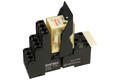 Relay socket; SH4Z-14TM; DIN rail type; panel mounted; black; with clamp; Onpow; RoHS; Compatible with relays: R4