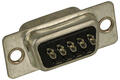 Plug; D-Sub; DB09-SP; 9 ways; for cable; solder; straight; black; Encitech; RoHS