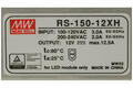 Zasilacz; modułowy; RS-150-12XH; 12V DC; 12,5A; 150W; sygnalizacyjna dioda LED; Mean Well