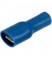 Connector; 4,8x0,8mm; flat female; whole insulated; 01109-FDFD2-187(8); blue; straight; for cable; 1,5÷2,5mm2; tinned; crimped; 1 way