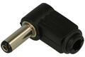 Plug; 2,1mm; DC power; 5,5mm; PC-2.1/5.5K-14; angled 90°; for cable; plastic; RoHS