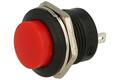Switch; push button; PS507A-BR-1; OFF-(ON); red; no backlight; solder; 2 positions; 3A; 250V AC; 16mm; 19mm