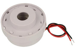Piezoelectric buzzer; WEC4512B; 12V; dia. 45mm; on panel; pulsed; with built in generator; cables; 26mm; RoHS