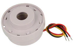 Piezoelectric buzzer; WEC4512C; 12V; dia. 45mm; on panel; pulsed; continuous; with built in generator; cables; 26mm; RoHS