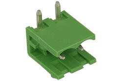 Terminal block; 2EHDR-02P; 2 ways; R=5,08mm; 12mm; 20A; 300V; through hole; straight; open; solder; green; Dinkle; RoHS