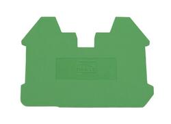 End cover; for DIN rail terminal blocks; DK2.5NC-TR-PE; green; Dinkle; RoHS