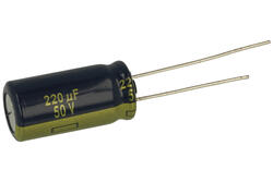 Capacitor; electrolytic; Low Impedance; EEUFC1H221; 220uF; 50VDC; FR-A; diam.10x20mm; 5mm; through-hole (THT); bulk; Panasonic; RoHS