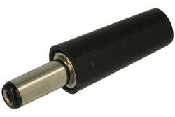 Plug; 2,1mm; DC power; 5,5mm; 14,0mm; PC-003; straight; for cable; solder; plastic; RoHS