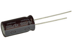 Capacitor; Low Impedance; electrolytic; UPW1C102MPD; 1000uF; 16V; UPW; diam.10x20mm; 5mm; through-hole (THT); bulk; Nichicon; RoHS