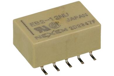 Przekaźnik; elektromagnetyczny miniaturowy; EB2-12NU; 12V; DC; 2 styki przełączne; 1A; 250V AC; 1A; 30V DC; do druku (PCB); powierzchniowy (SMD); Nexem; RoHS