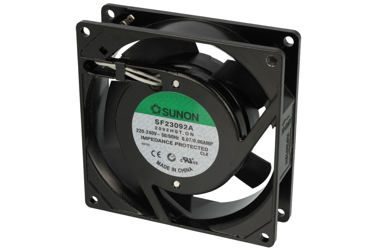 Ventola Sunon 230V AC 92x92x25mm - Flusso Aria 49.2 M&sup3;/h, 2250 RPM - Per Elettronica E Raffreddamento