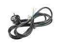 Kabel; zasilający; S18312; wtyk sieciowy CEE 7/7 kątowy; przewody; 2m; czarny; 3 żyły; 1,00mm2; Emos; PVC; okrągły; linka; Cu; RoHS