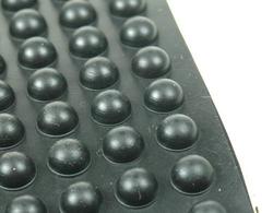 Rubber feet; fi6,7; rubber; black; 4,2x6,7mm; hemispherical; self-adhesive; RoHS