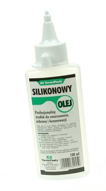 Olej silikonowy; zabezpieczający; smarujący; AGT-015; 100ml; płyn; oliwiarka; AG Termopasty