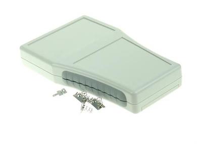 Enclosure; for instruments; handheld; G808G(BC); ABS; 160mm; 94mm; 15mm; light gray; with battery compartment; RoHS; Gainta