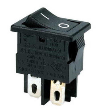 Switch; rocker; T8550VBBB; ON-OFF; 2 ways; black; no backlight; bistable; solder; 12,9x19mm; 2 positions; 10A; 250V AC; Bulgin