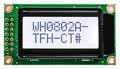 Wyświetlacz; LCD; alfanumeryczny; WH0802A-TFH-CT; 8x2; czarny; Kolor tła: biały; podświetlenie LED; 38mm; 16mm; Winstar; RoHS