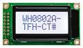 Display; LCD; alphanumeric; WH0802A-TFH-CT; 8x2; black; Background colour: white; LED backlight; 38mm; 16mm; Winstar; RoHS