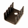 Heatsink; FK231 S; with hole; blackened; 19,1mm; U; 13,5mm; 9,5mm