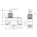 Microswitch; Z15G1307; pin plunger; 21,8mm; 1NO+1NC common pin; snap action; screw; 15A; 250V; IP40; Highly; RoHS