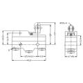 Microswitch; Z15G1704; lever with roller; 26mm; 1NO+1NC common pin; snap action; screw; 15A; 250V; IP40; Highly; RoHS