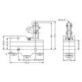 Microswitch; Z15G1744; lever with hinged roller; 26mm; 1NO+1NC common pin; snap action; screw; 15A; 250V; IP40; Highly; RoHS