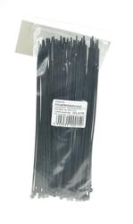 Ties; for cables; HA207B; 200mm; 2,5mm; black; 100pcs.; Fasteman