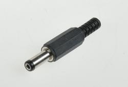 Plug; 2,1mm; DC power; 5,5mm; 14,0mm; WDC21-55K; straight; for cable; solder; plastic; RoHS